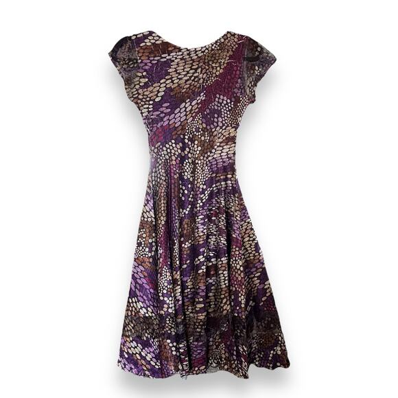 Komarov fit and flare crinkled polka dot wearable art dress - Picture 3 of 9